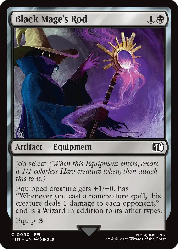 Black Mage's Rod [FINAL FANTASY] Magic The Gathering [90]