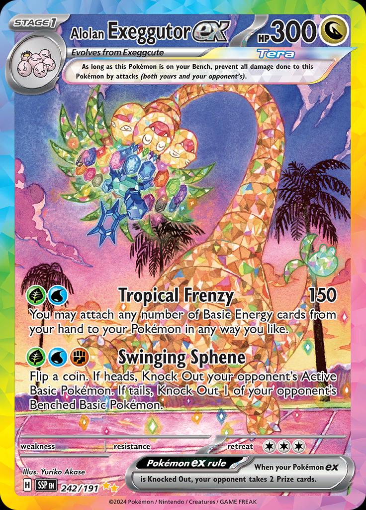 Alolan Exeggutor ex [Special Illustration Rare] #242/191 - Surging Sparks