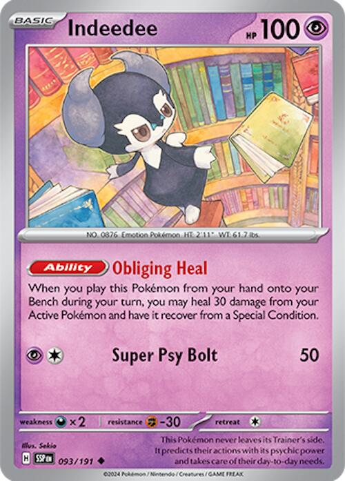 Indeedee [Uncommon] #093/191 - Surging Sparks