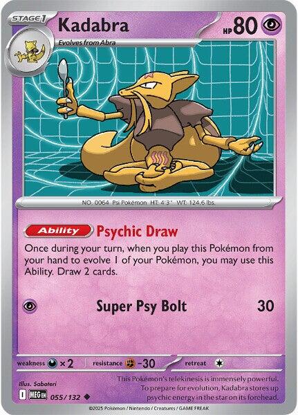 Kadabra [Uncommon] #055/132 - Mega Evolution