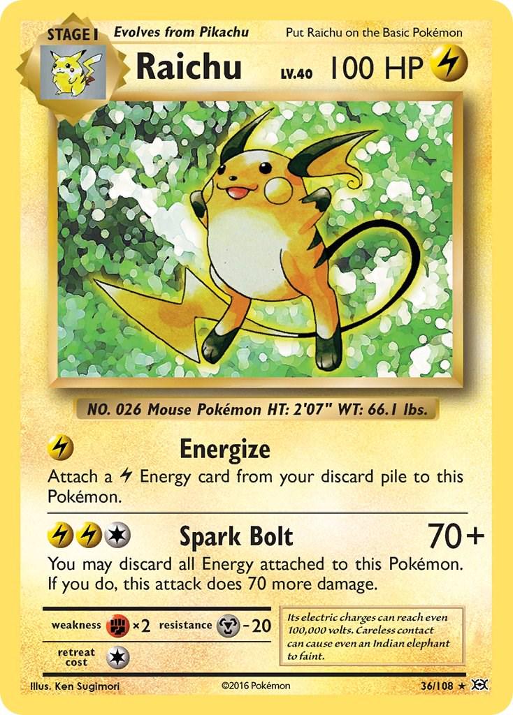 Raichu [Rare] #36/108 - Evolutions