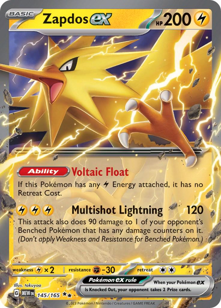 Zapdos ex [Double Rare] #145/165 - Pokemon 151