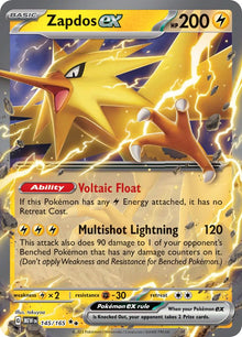 Zapdos ex [Double Rare] #145/165 - Pokemon 151