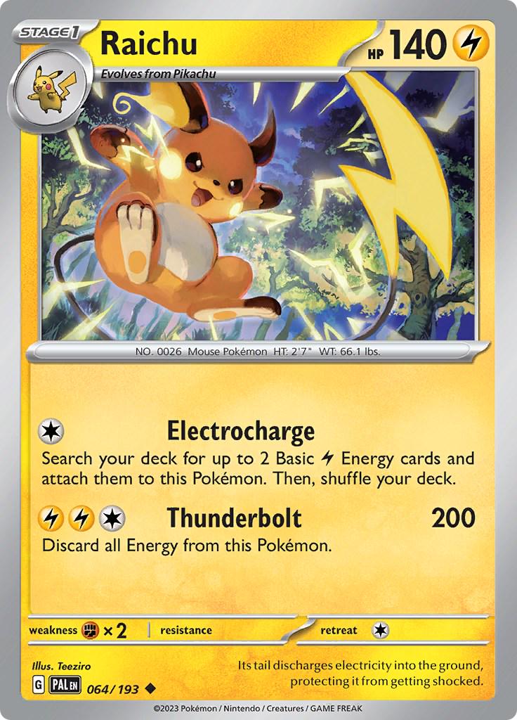 Raichu [Uncommon] #064/193 - Paldea Evolved