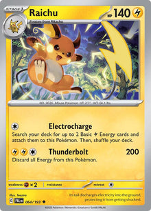 Raichu [Uncommon] #064/193 - Paldea Evolved