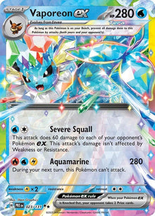 Vaporeon ex [Double Rare] #023/131 - Prismatic Evolutions