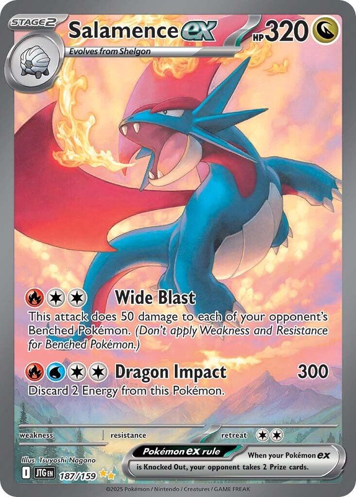 Salamence ex [Special Illustration Rare] JTG #187/159 - Journey Together