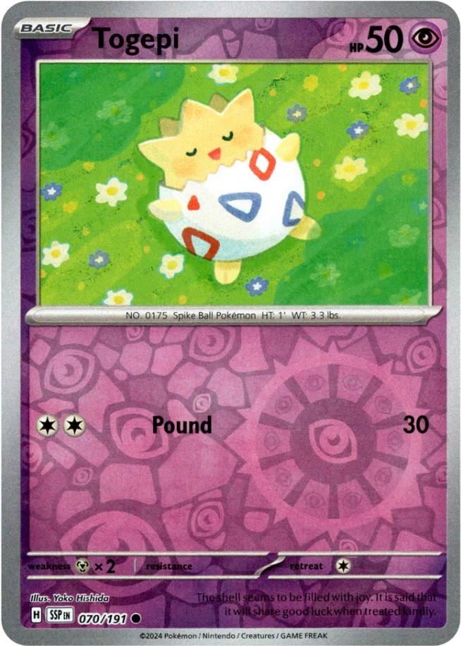 Togepi [Reverse Holo] #070/191 - Surging Sparks