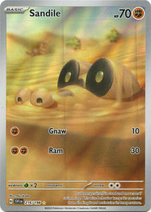Sandile [Illustration Rare] SVI #216/198 -  Pokemon Scarlet & Violet