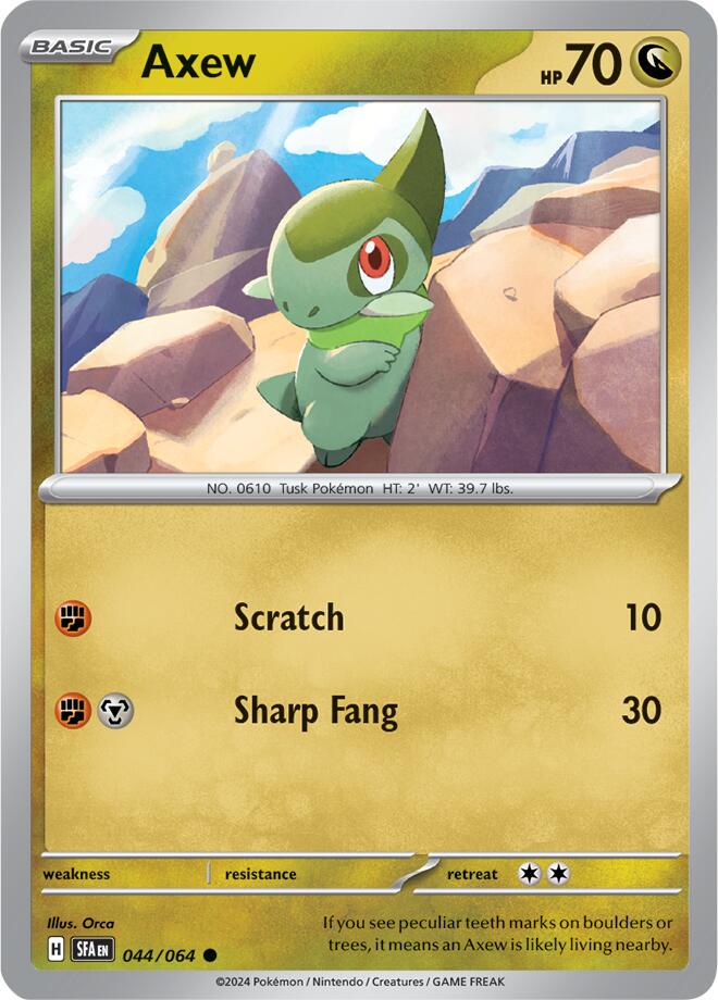 Axew [Common] #044/064 - Shrouded Fable