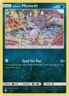 Alolan Meowth [Mcdonald's Holo Promo] #10/12