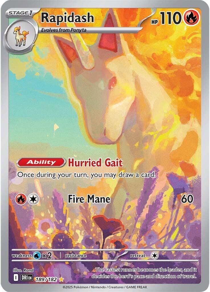 Rapidash [Illustration Rare] #189/182 - Destined Rivals