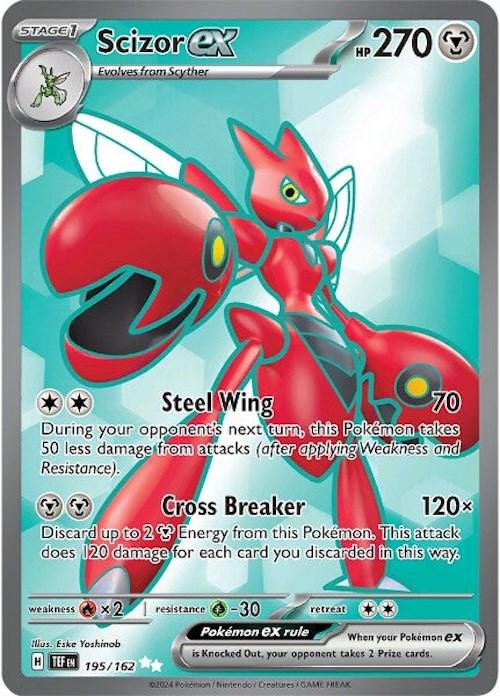 Scizor ex [Full Art Ultra Rare] #195/162 - Temporal Forces