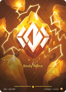 Body Rune [Alternate Art] #126a/298 - Riftbound Origins