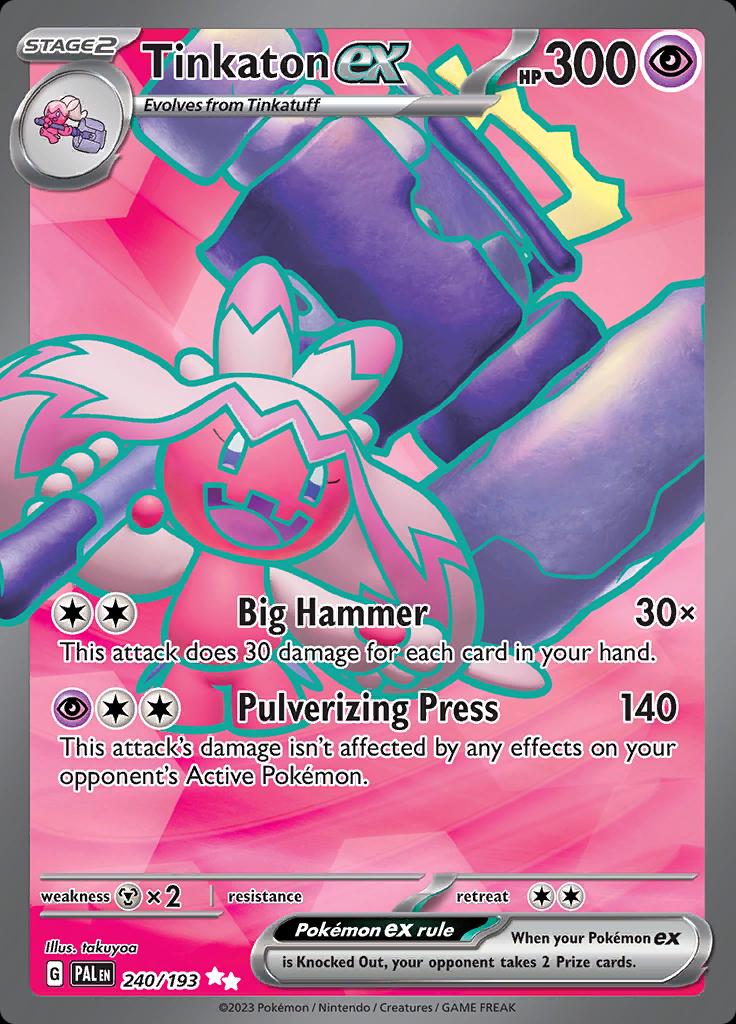 Tinkaton ex [Full Art Ultra Rare] #240/193 - Paldea Evolved