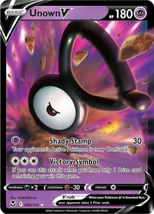 Unown V [Ultra Rare] #065/195 - Silver Tempest