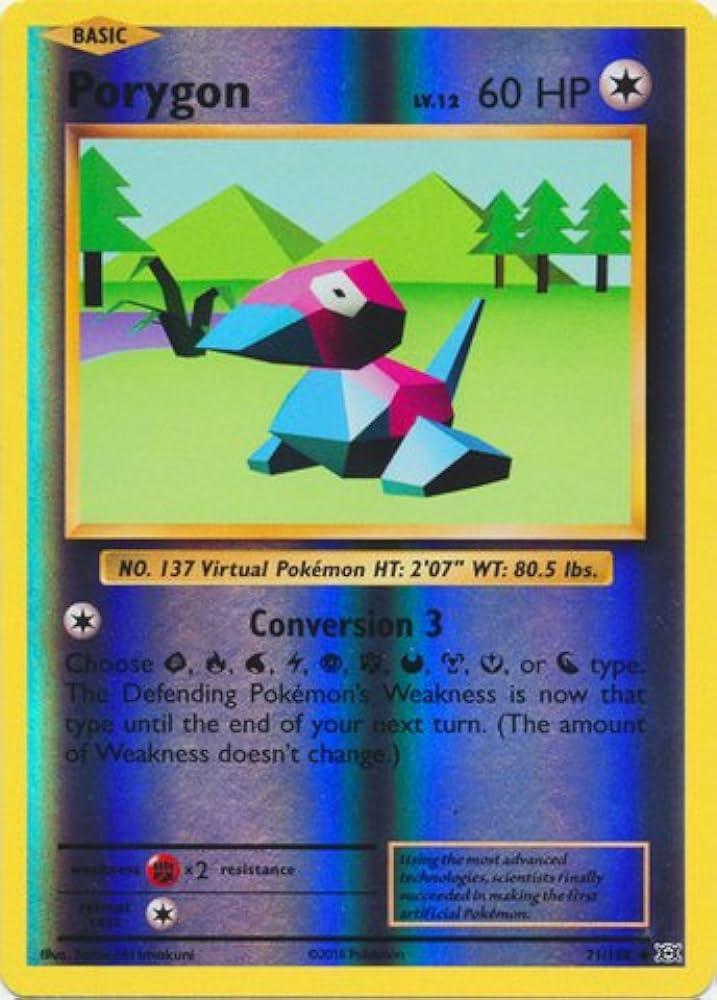 Porygon [Reverse Holo] #71/108 - Evolutions