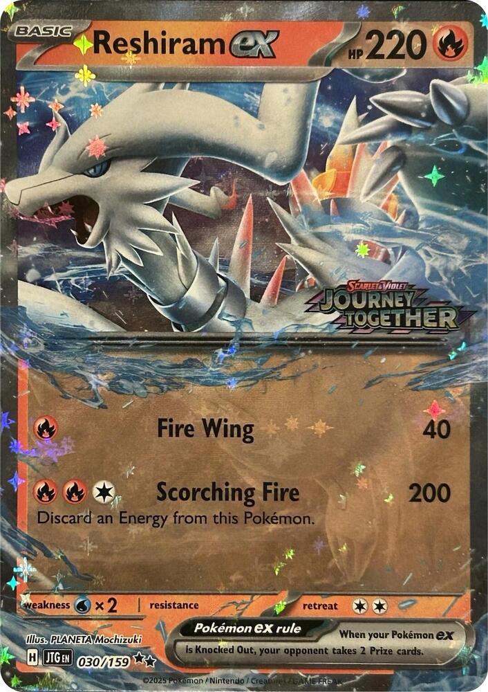 Reshiram ex [Stamped] #030/159 - Journey Together
