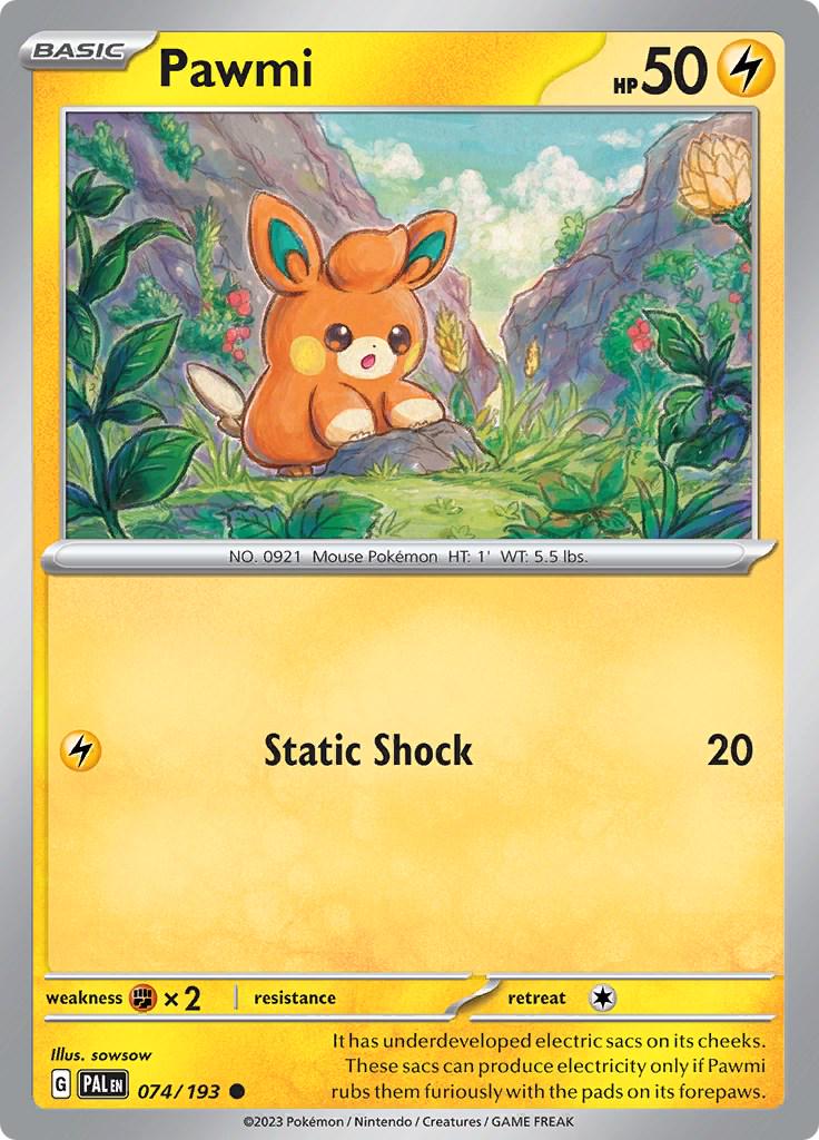 Pawmi [Common] #074/193 - Paldea Evolved