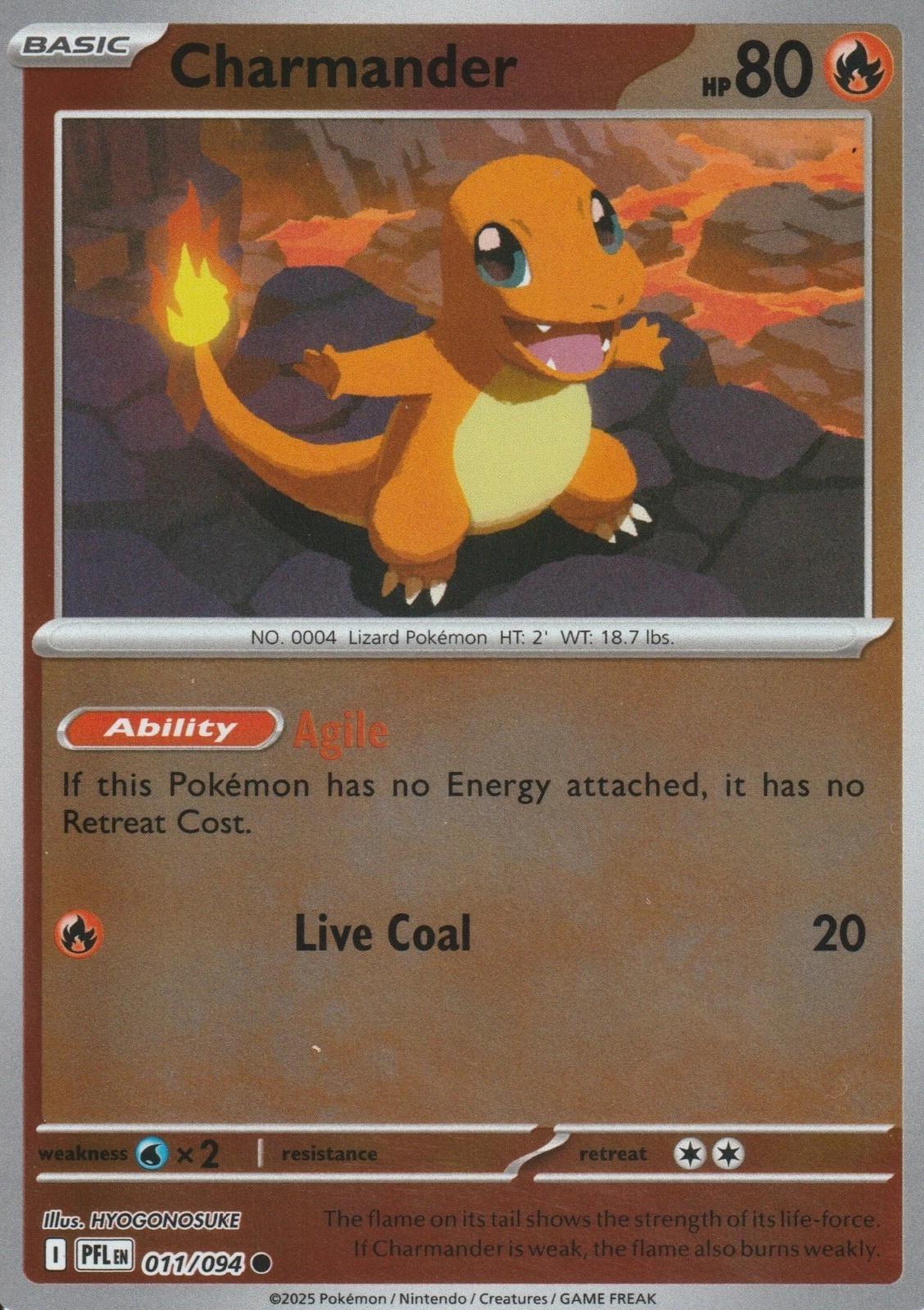 Charmander [Reverse Holo] #011/094 - Phantasmal Flames