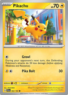 Pikachu [Common] #062/193 - Paldea Evolved