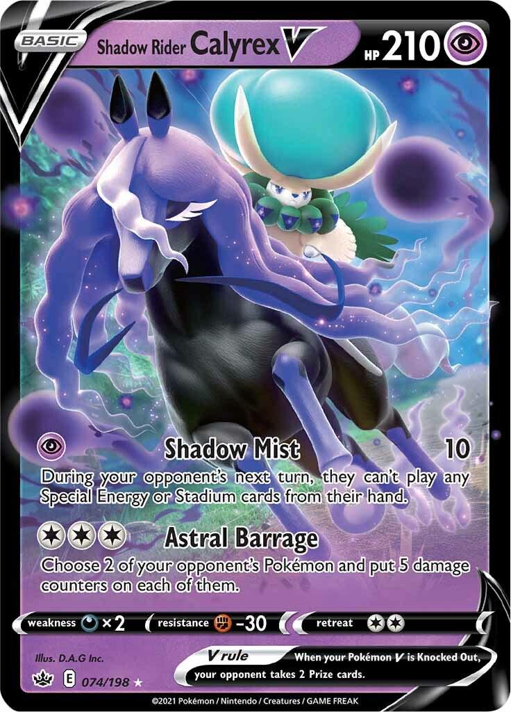 Shadow Rider Calyrex V [Ultra Rare] #074/198 - Chilling Reign