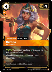 Qiyana - Victorious [Rare] #155/298 - Origins