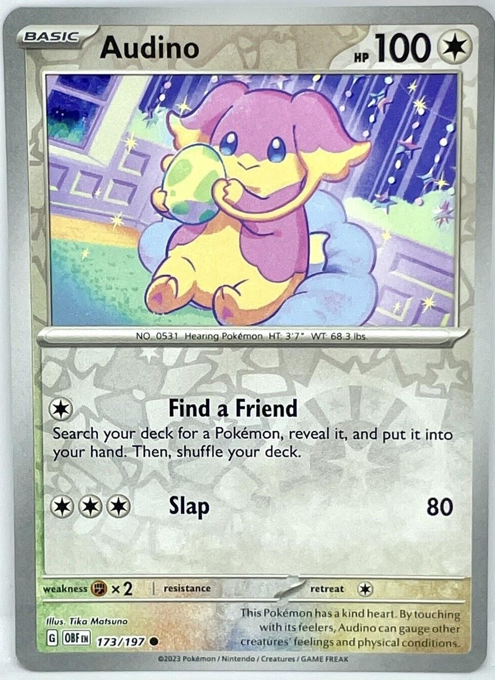 Audino [Reverse Holo] #173/197 - Obsidian Flames