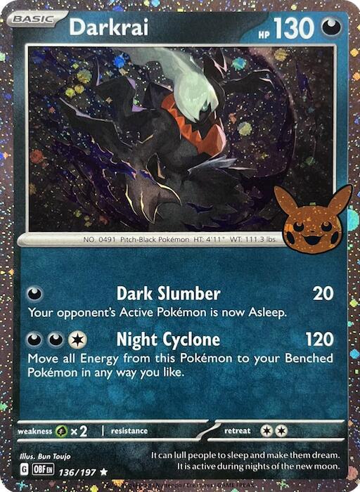 Darkrai [Stamped] #136/197 - Trick or Trade 2024