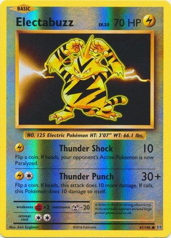 Electabuzz [Reverse Holo] #41/108 - Evolutions
