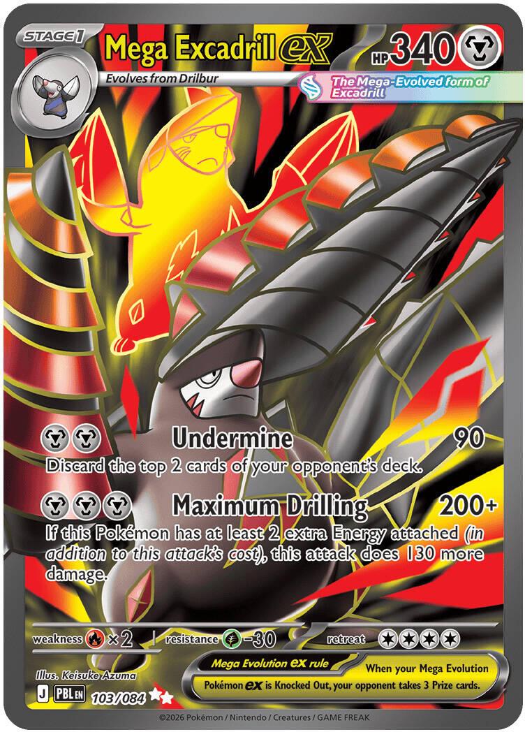 Mega Excadrill ex [Full Art Ultra Rare] #103/084 - Pitch Black