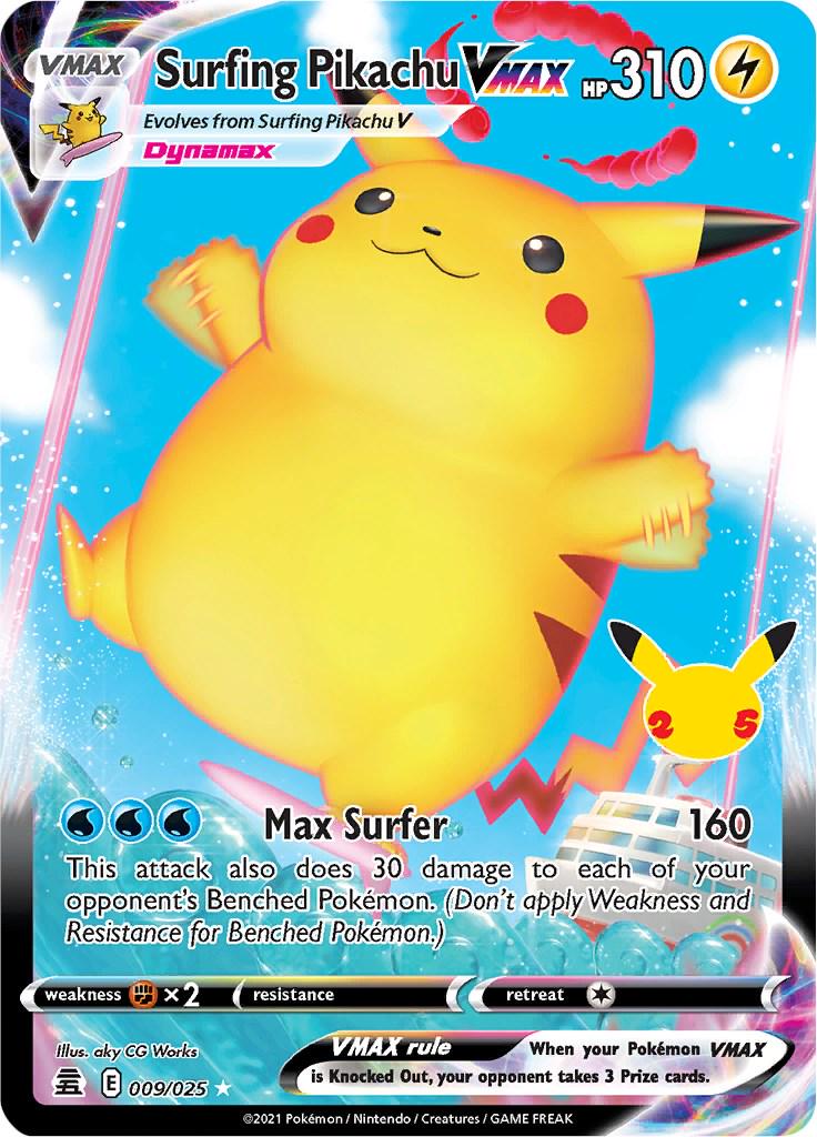 Surfing Pikachu VMAX [Ultra Rare] #009/025 - Celebrations