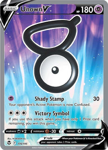 Unown V [Ultra Rare] #176/195 - Silver Tempest