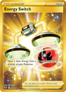 Energy Switch [Gold Secret Rare] #212/195 - Silver Tempest