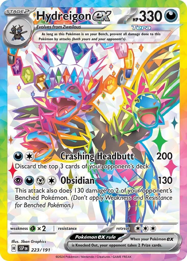 Hydreigon ex [Full Art Ultra Rare] #223/191 - Surging Sparks