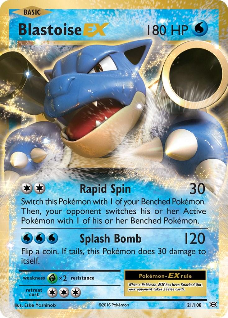 Blastoise EX [Ultra Rare] #21/108 - Evolutions