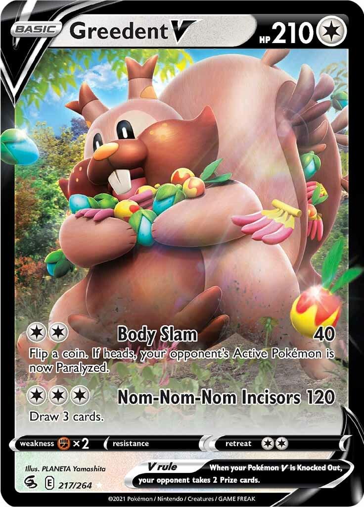 Greedent V [Ultra Rare] #217/264 - Fusion Strike