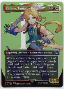 Zidane, Tantalus Thief [FINAL FANTASY] Magic The Gathering [0405] Borderless Foil