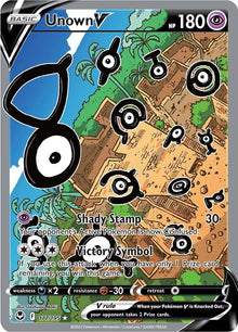Unown V [Alternate Art Ultra Rare] #177/195 - Silver Tempest