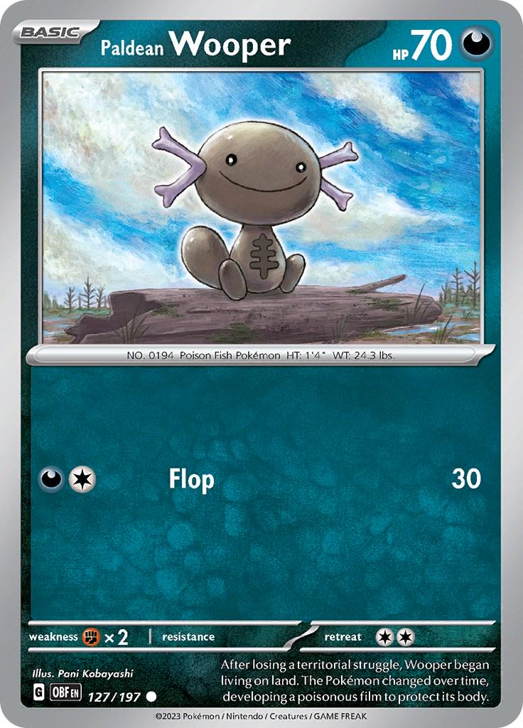 Paldean Wooper [Common] #127/197 - Obsidian Flames