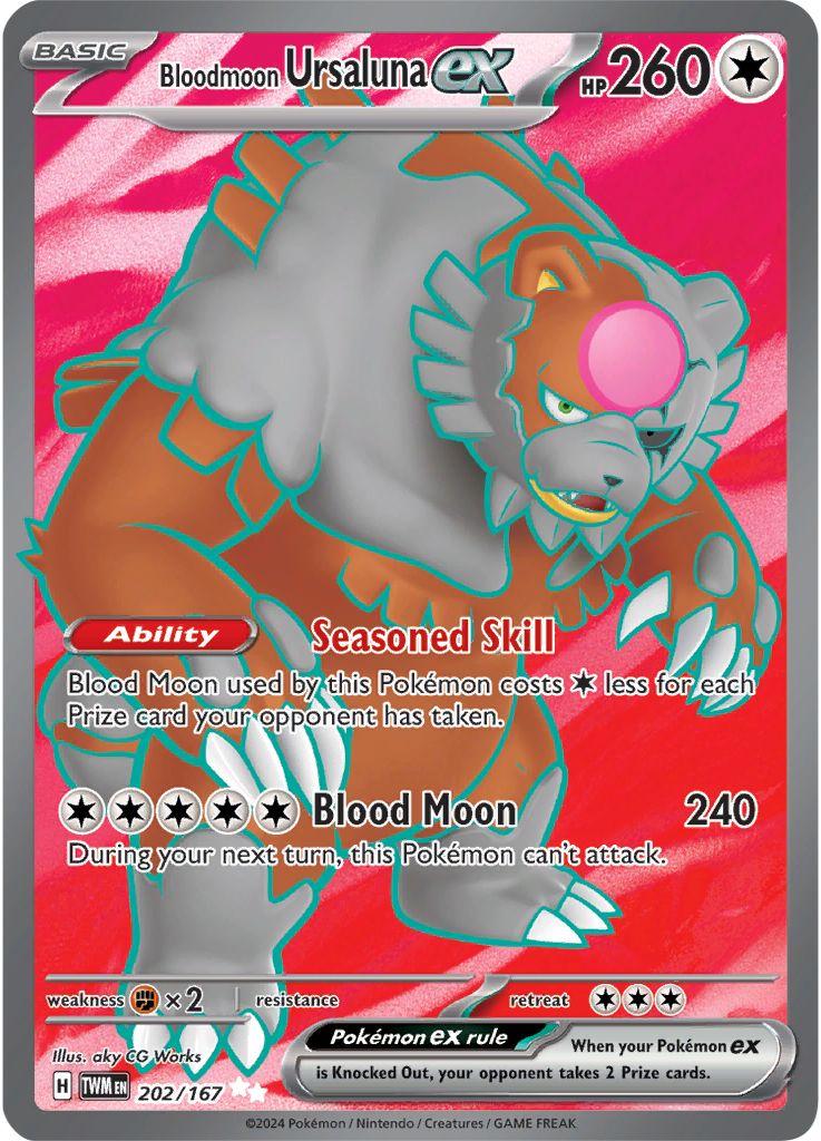 Bloodmoon Ursaluna ex [Full Art Ultra Rare] #202/167 - Twilight Masquerade