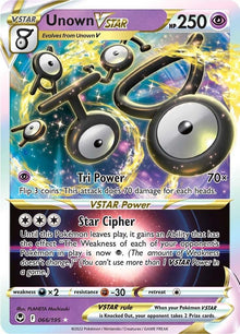 Unown VSTAR [Ultra Rare] #066/195 - Silver Tempest