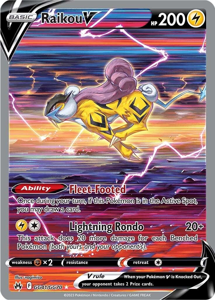 Raikou V [Ultra Rare] #GG41/GG70 - Pokemon Crown Zenith
