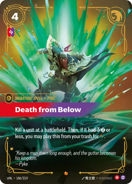 Death from Below [Epic] UNL 186/219 - Riftbound Unleashed
