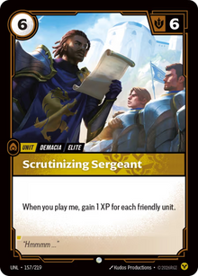 Scrutinizing Sergeant [Common] UNL 157/219 - Riftbound Unleashed