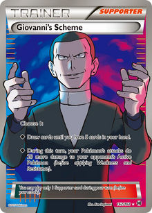 Giovanni's Scheme (Full Art) [Ultra Rare] 162/162 - Pokémon BREAKthrough