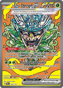 Teal Mask Ogerpon Ex [Special Illustration Rare] #145/131 - Pokemon Prismatic Evolutions