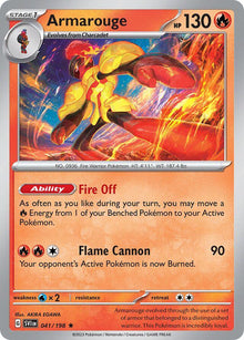 Armarouge [Holo Rare] #041/198 - Pokemon Scarlet & Violet