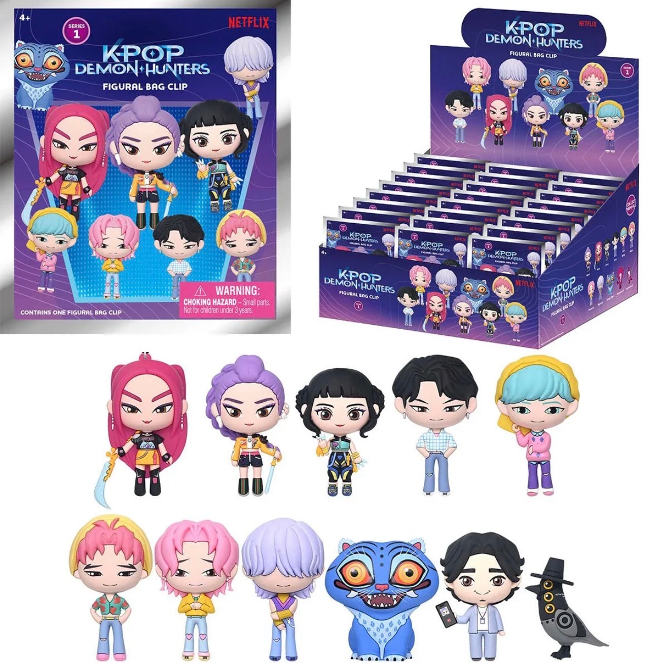 K-Pop Demon Hunters 3D foam Bag Clips [Mystery Blind Bag]