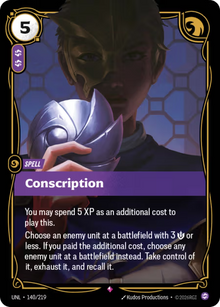 Conscription [Rare] UNL 140/219 - Riftbound Unleashed